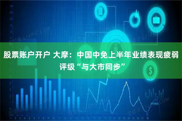 股票账户开户 大摩：中国中免上半年业绩表现疲弱 评级“与大市同步”